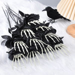 Halloween Skull Hand Rose Horror Decoration Ornaments