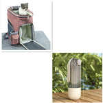 2 In 1 Pet Water Cup Segment Design Green Dog Walking Portable Drinking Cup Dog Feeding Supplies Pet Supplies Dog Walking Water Feeder Pets Products