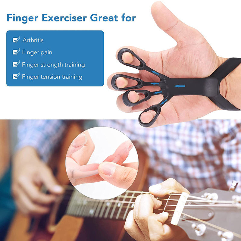 Silicone Finger Exerciser Hand Grip Strength Trainer – Portable Fitness & Dexterity Tool