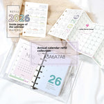 2026 Calendar Cards Calendar Fold