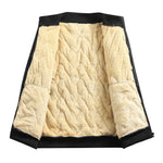 Loose Lapel Fleece-lined Thickened Cotton Clothing