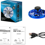 Mini Fingertip Gyro Interactive Decompression Toy Drone LED UFO Type Flying Helicopter Spinner Toy Kids