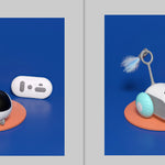 Remote Control Interactive Cat Car Toy USB Charging Chasing Automatic Self-moving Remote Smart Control Car Interactive Cat Toy Pet Products