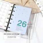 2026 Calendar Cards Calendar Fold