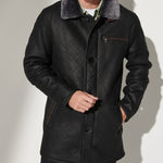 Quilted Fur Coat Long Fur Button Coat Jacket