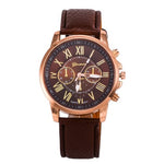 Three eye watches, retro GENEVA, Geneva students, couples, watches, men's belts, quartz trends watches