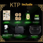 Halloween Black Wizard Bowl Magic Float Bottle And Diffuser Indoor Home Bar Magic Party Horror Ghost Props Halloween Decoration