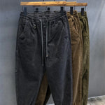 Men's Loose Fit Corduroy Cargo Pants Casual Trousers Workwear Long Trousers Harajuku Sle Youthful Vitali All Seasons