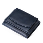 AirTag Wallet Oil Leather RFID Tri-fold Wallet Suitable for Men Women with Coin Pocket Luxury Purse Card Holder without AirTag