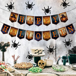 Halloween Decorations Banners Wall Stickers Spider Pendants Hanging Decorations Horror