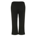 Black Capris Slight Flare Pants Women Y2k Clothes Slim Fit Trousers Pantalones De Mujer Zipper Roupa Feminino Streetwear