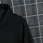 Autumn  Men's Casual Hoodie Sweatshirt Techwear Hip Hop Harajuku Style with Ribbons Patchwork Japanese Streetwear Darkwear