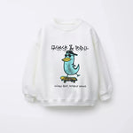 New Cartoon Sweatshirts For Boys Girls Loose Casual Long-sleeved Tops Spring Autumn Wear Fashion Simple Versatile Pullovers