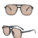Vintage Men Women Big Sunglasses Men Square Shades Brand Designer Unisex Sun Glasses Black Lense Male Female Sunglasses UV400
