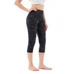 Capri Leggings with Pockets for Women High Waisted Workout Leggings Tummy Control Yoga Pants