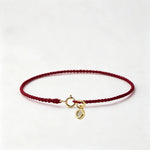 Handmade Red String Bracelet With Gold Plated Clasp Red String of Fate Bracelet For Men Women Unisex Protection and Good Luck