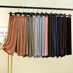 Modal Plus Size Capri Pants Women's Summer Loose Fit Wide Leg Elastic Waist Casual Lounge Shorts