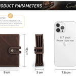 Luxury Brand Airtag Wallet Men Leather RFID Aluminum Card Holder Zipper Slim Purses Anti-lost ID Credit Card Folding wallets