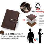 Luxury Brand Airtag Wallet Men Leather RFID Aluminum Card Holder Zipper Slim Purses Anti-lost ID Credit Card Folding wallets