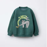 New Cartoon Sweatshirts For Boys Girls Loose Casual Long-sleeved Tops Spring Autumn Wear Fashion Simple Versatile Pullovers