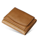 AirTag Wallet Oil Leather RFID Tri-fold Wallet Suitable for Men Women with Coin Pocket Luxury Purse Card Holder without AirTag
