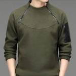 Men's Sweatshirs Spring Fall Long-sleeved T-shirt Top Loose Trend Round Neck Bottoming Shirt Lightweight Casual Sports