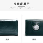 AirTag Wallet Oil Leather RFID Tri-fold Wallet Suitable for Men Women with Coin Pocket Luxury Purse Card Holder without AirTag