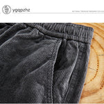 Men's Loose Fit Corduroy Cargo Pants Casual Trousers Workwear Long Trousers Harajuku Sle Youthful Vitali All Seasons