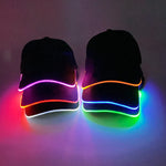 Halloween LED Light Up Baseball Hat Flashing Glow Rave Party Cap Luminous Hat for Women Men Hip-hop Club Festival Supplies