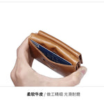 AirTag Wallet Oil Leather RFID Tri-fold Wallet Suitable for Men Women with Coin Pocket Luxury Purse Card Holder without AirTag