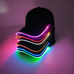 Halloween LED Light Up Baseball Hat Flashing Glow Rave Party Cap Luminous Hat for Women Men Hip-hop Club Festival Supplies