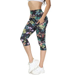 Capri Leggings with Pockets for Women High Waisted Workout Leggings Tummy Control Yoga Pants