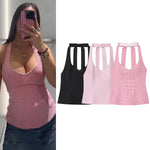 Women Summer Halter Tank Tops Women New Fashion Sweet Strapless Bow Elegant Street Casual Backless Female Top Clothing