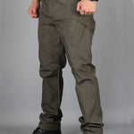 Men Cargo Pants Trousers Multi-pocket Waterproof Wear-resistant Casual Training Overalls Clothing Comfortable Breathable
