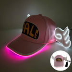 Halloween LED Light Up Baseball Hat Flashing Glow Rave Party Cap Luminous Hat for Women Men Hip-hop Club Festival Supplies