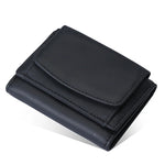 AirTag Wallet Oil Leather RFID Tri-fold Wallet Suitable for Men Women with Coin Pocket Luxury Purse Card Holder without AirTag