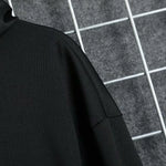 Autumn  Men's Casual Hoodie Sweatshirt Techwear Hip Hop Harajuku Style with Ribbons Patchwork Japanese Streetwear Darkwear