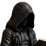 Halloween  Aesthetic Spooky Statue Figurine Bookshelf Decor Goth Fantasy Art Mystery Man Decor for Table Centerpiece Shelf