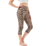 Capri Leggings with Pockets for Women High Waisted Workout Leggings Tummy Control Yoga Pants