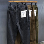 Men's Loose Fit Corduroy Cargo Pants Casual Trousers Workwear Long Trousers Harajuku Sle Youthful Vitali All Seasons