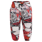 Mens Allover Stylish Print Harem Pants Capri Pants Elastic Waistband Pockets Hippie Pants Boho Style Trousers Beach Costume