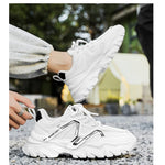 Men's Sneakers 2025 New Classic High Help Thick Bottom Workwear Casual Shoes for Youth Outdoor Lightweight Sports Running Shoes