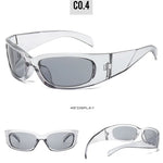 Retro Y2K Sports Sunglasses For Men Women Punk Fashion Trend Luxury Brand Design Punk Outdoor Cycling Goggles Eyeglasses UV400