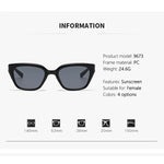 Cat Eye Sunglasses High-end UV Resistant Sunglasses  Internet Celebrities  Natural Looking Retro Sunscreen Sunglasses 9673