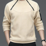 Men's Sweatshirs Spring Fall Long-sleeved T-shirt Top Loose Trend Round Neck Bottoming Shirt Lightweight Casual Sports