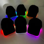 Halloween LED Light Up Baseball Hat Flashing Glow Rave Party Cap Luminous Hat for Women Men Hip-hop Club Festival Supplies