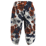Mens Allover Stylish Print Harem Pants Capri Pants Elastic Waistband Pockets Hippie Pants Boho Style Trousers Beach Costume