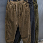 Men's Loose Fit Corduroy Cargo Pants Casual Trousers Workwear Long Trousers Harajuku Sle Youthful Vitali All Seasons
