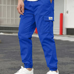 Men's Cargo Pants Sweatpants Outdoor Bunched Long Trousers  Casual Autumn Multi-Pocket Durable Workwear Male Trousers