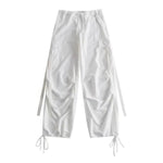 Red Cargo Pants Women Casual Joggers High Waist Loose Female Hip Hop Trousers Korean Punk Pants Funny Capri Pockets Pants Femme